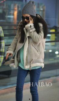 明星网红羊羔绒外套,明星网红的冬季时尚宠儿