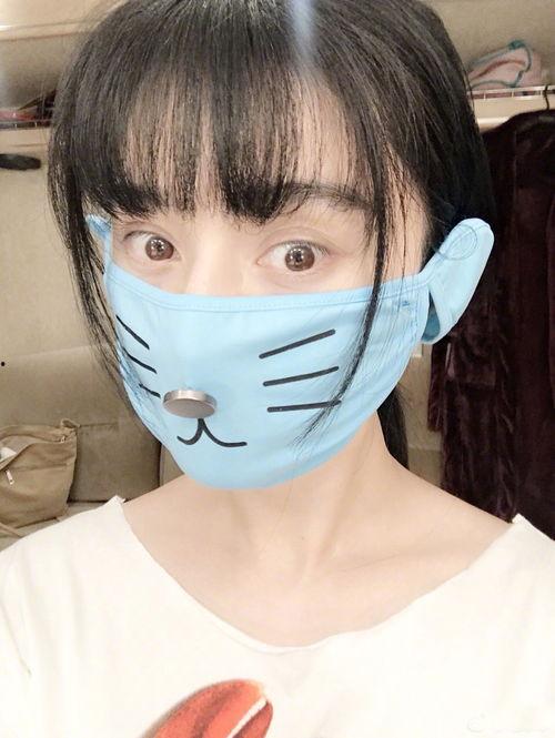 明星网红防晒口罩图片真实,时尚防晒两不误